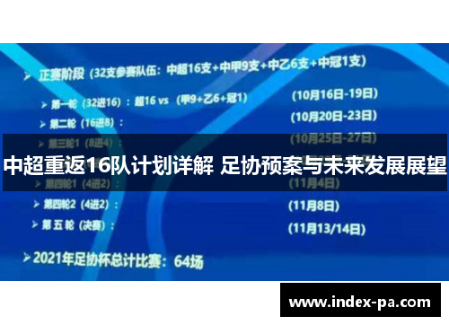 中超重返16队计划详解 足协预案与未来发展展望