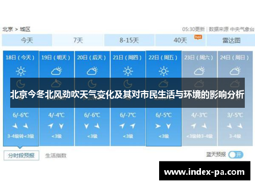 北京今冬北风劲吹天气变化及其对市民生活与环境的影响分析